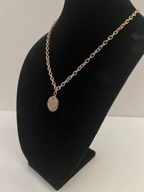 Katia Designs Gold Heart Medallion Chain Necklace /Choker New, never worn